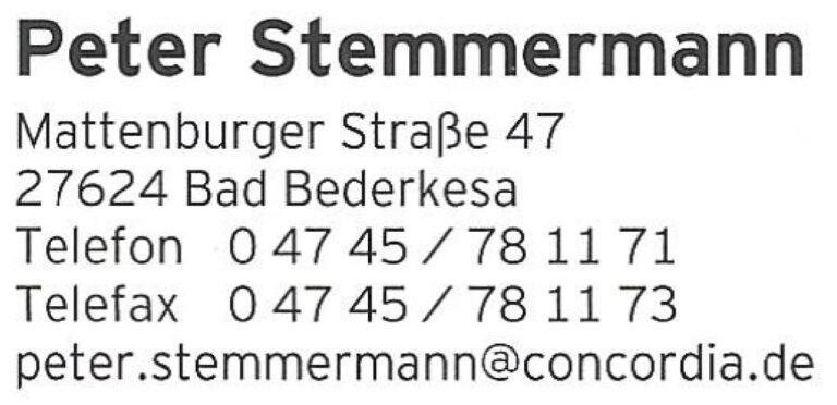 Logo Concordia Peter Stemmermann